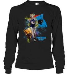 Harley Quinn Carolina Panthers Of Prey Long Sleeve T-Shirt - kambletee