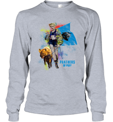 Harley Quinn Carolina Panthers Of Prey Long Sleeve T-Shirt - kambletee