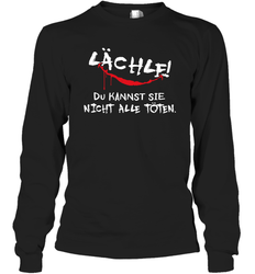 Lachlf Du Kannst Sie Night Alle Toten Long Sleeve T-Shirt - kambletee