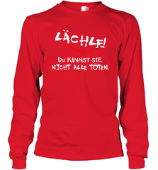 Lachlf Du Kannst Sie Night Alle Toten Long Sleeve T-Shirt - kambletee