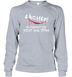 Lachlf Du Kannst Sie Night Alle Toten Long Sleeve T-Shirt - kambletee