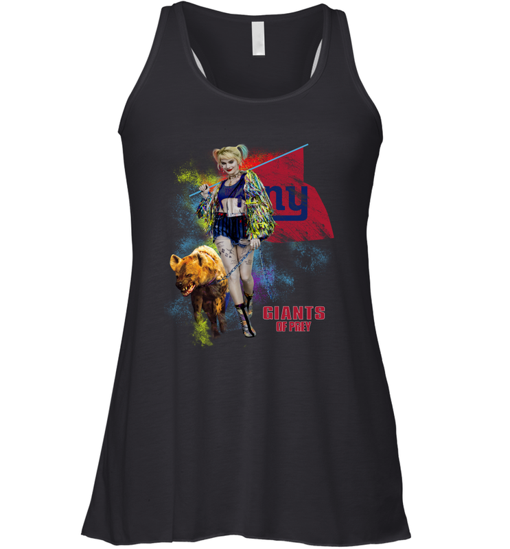 Harley Quinn New York Giants Of Prey Racerback Tank - kambletee