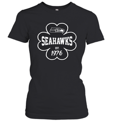 Patrick's Day Shamrock For Seattle Seahawks Fans Women's T-Shirt - kambletee