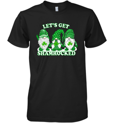 Gnomes let's get shamrocked St. Patrick's day Premium Men's T-Shirt - kambletee