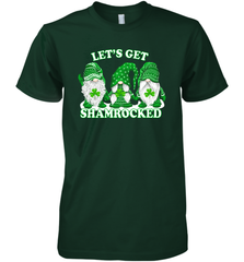Gnomes let's get shamrocked St. Patrick's day Premium Men's T-Shirt - kambletee