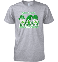 Gnomes let's get shamrocked St. Patrick's day Premium Men's T-Shirt - kambletee