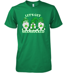Gnomes let's get shamrocked St. Patrick's day Premium Men's T-Shirt - kambletee