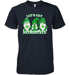 Gnomes let's get shamrocked St. Patrick's day Premium Men's T-Shirt - kambletee