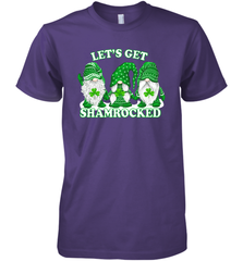 Gnomes let's get shamrocked St. Patrick's day Premium Men's T-Shirt - kambletee