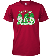 Gnomes let's get shamrocked St. Patrick's day Premium Men's T-Shirt - kambletee