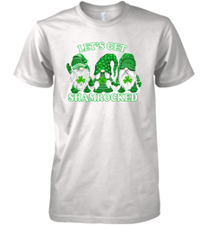 Gnomes let's get shamrocked St. Patrick's day Premium Men's T-Shirt - kambletee