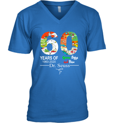 60 years of 1960 2020 Green Eggs and Ham Dr. Seuss Men's V-Neck - kambletee