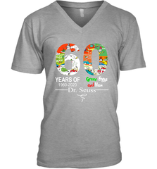 60 years of 1960 2020 Green Eggs and Ham Dr. Seuss Men's V-Neck - kambletee