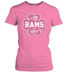 Patrick's Day Shamrock For Los Angeles Rams Fans Women's T-Shirt - kambletee