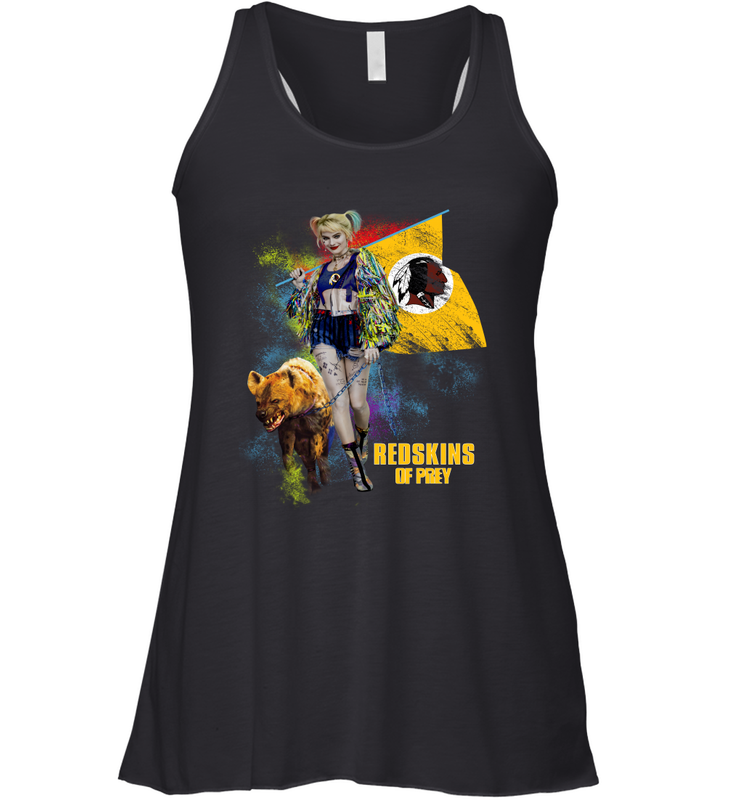 Harley Quinn Washington Redskins Of Prey Racerback Tank - kambletee