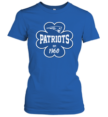 Patrick's Day Shamrock For New England Patriots Fans Women's T-Shirt - kambletee