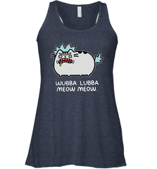 Rick sanchez Cat wubba lubba meow meow Racerback Tank - kambletee