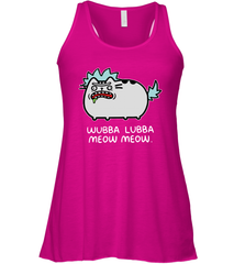 Rick sanchez Cat wubba lubba meow meow Racerback Tank - kambletee