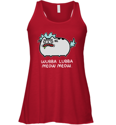 Rick sanchez Cat wubba lubba meow meow Racerback Tank - kambletee