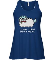 Rick sanchez Cat wubba lubba meow meow Racerback Tank - kambletee