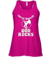 David Koresh God Rocks Racerback Tank - kambletee