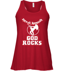 David Koresh God Rocks Racerback Tank - kambletee