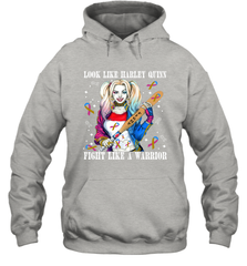 Harley Quinn Fight Like A Warrior Bladder Cancer Awareness Hoodie - kambletee
