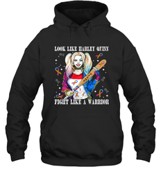 Harley Quinn Fight Like A Warrior Bladder Cancer Awareness Hoodie - kambletee