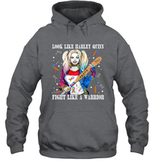 Harley Quinn Fight Like A Warrior Bladder Cancer Awareness Hoodie - kambletee