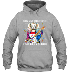 Harley Quinn Fight Like A Warrior Bladder Cancer Awareness Hoodie - kambletee