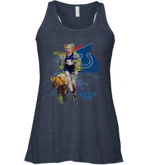 Harley Quinn Indianapolis Colts Of Prey Racerback Tank - kambletee