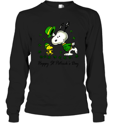 Snoopy and Woodstock Erin go beagle Happy Patricks Day Long Sleeve T-Shirt - kambletee