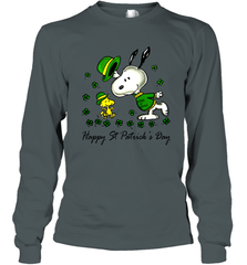 Snoopy and Woodstock Erin go beagle Happy Patricks Day Long Sleeve T-Shirt - kambletee