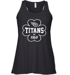 Patrick's Day Shamrock For Tennessee Titans Fans Racerback Tank - kambletee