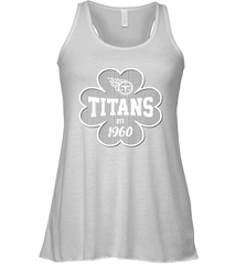 Patrick's Day Shamrock For Tennessee Titans Fans Racerback Tank - kambletee