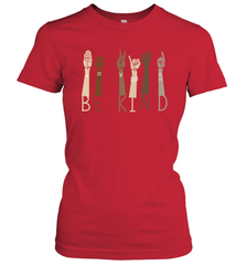 Sign Language be Kind Women's T-Shirt - kambletee