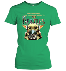 Baby Yoda I Need To Be Alone And Listen To The Beatles Women's T-Shirt - kambletee