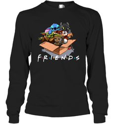Baby Yoda Groot Stitch Toothless and Gizmo friends Long Sleeve T-Shirt - kambletee