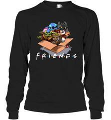 Baby Yoda Groot Stitch Toothless and Gizmo friends Long Sleeve T-Shirt - kambletee