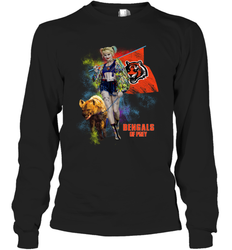 Harley Quinn Cincinnati Bengals Of Prey Long Sleeve T-Shirt - kambletee