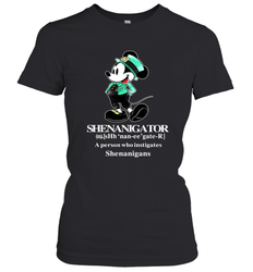 Mickey St Patricks day Shenanigator define Women's T-Shirt - kambletee