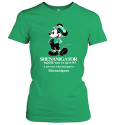 Mickey St Patricks day Shenanigator define Women's T-Shirt - kambletee