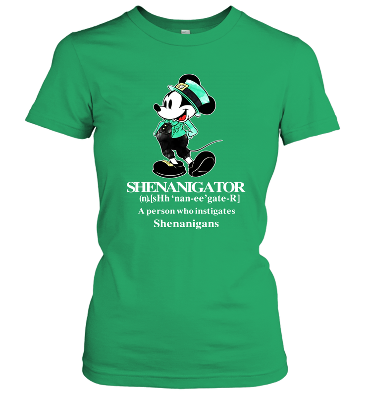 Mickey St Patricks day Shenanigator define Women's T-Shirt - kambletee