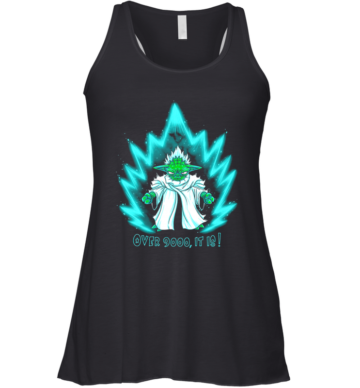 Star Wars Dragon Ball Z Yoda over 9000 It is Racerback Tank - kambletee