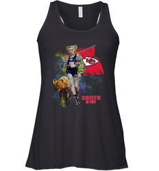 Harley Quinn Kansas City Chiefs Of Prey Racerback Tank - kambletee