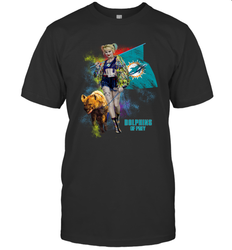 Harley Quinn Miami Dolphins Of Prey Men's T-Shirt - kambletee
