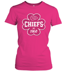 Patrick's Day Shamrock For Kansas City Chiefs Fans Women's T-Shirt - kambletee