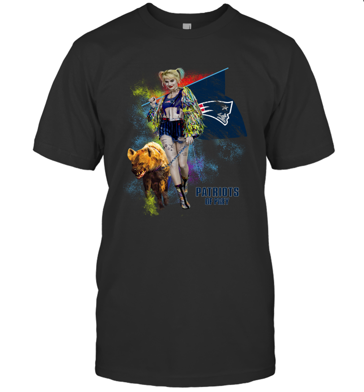 Harley Quinn New England Patriots Of Prey Men's T-Shirt - kambletee