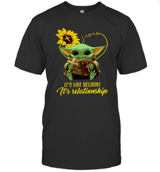 Baby Yoda Just It's Not Religion It's Relationship Men's T-Shirt - kambletee