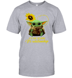 Baby Yoda Just It's Not Religion It's Relationship Men's T-Shirt - kambletee